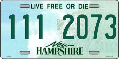 NH license plate 1112073