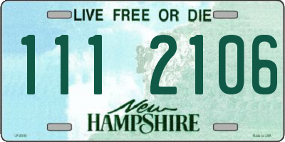 NH license plate 1112106