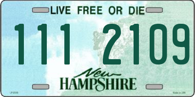 NH license plate 1112109