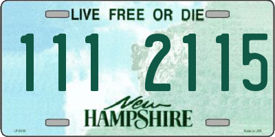 NH license plate 1112115