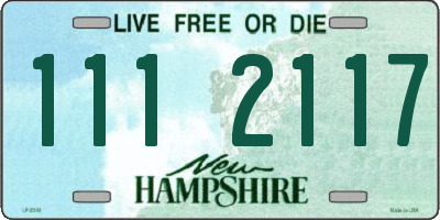 NH license plate 1112117