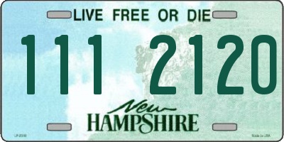 NH license plate 1112120