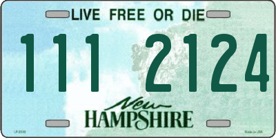 NH license plate 1112124