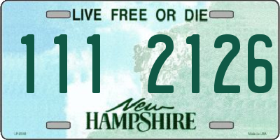NH license plate 1112126