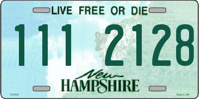 NH license plate 1112128