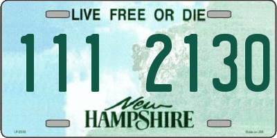 NH license plate 1112130