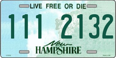 NH license plate 1112132