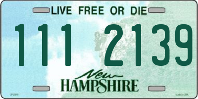 NH license plate 1112139
