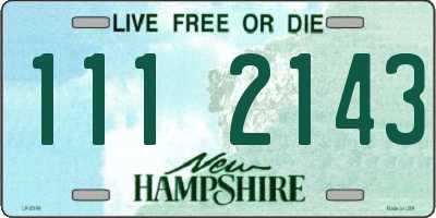 NH license plate 1112143