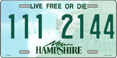 NH license plate 1112144