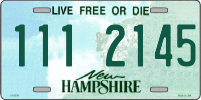 NH license plate 1112145