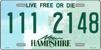NH license plate 1112148