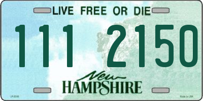 NH license plate 1112150