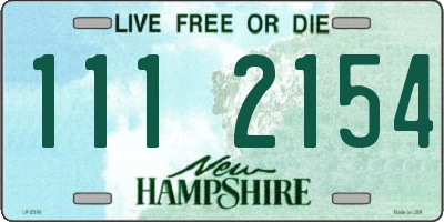 NH license plate 1112154