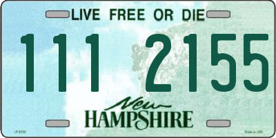 NH license plate 1112155