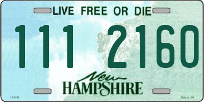 NH license plate 1112160