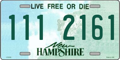 NH license plate 1112161