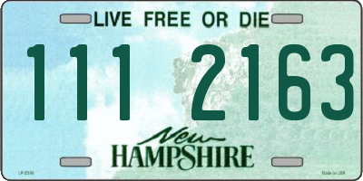 NH license plate 1112163