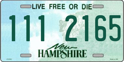 NH license plate 1112165