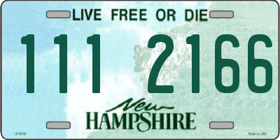 NH license plate 1112166