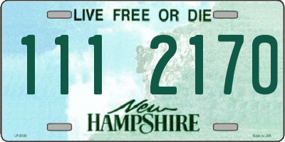 NH license plate 1112170