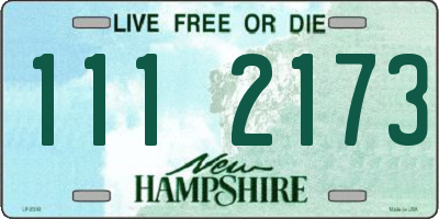 NH license plate 1112173