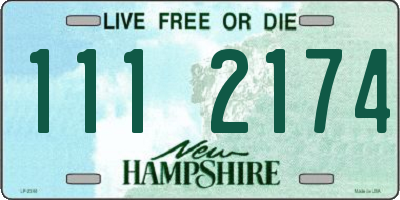 NH license plate 1112174
