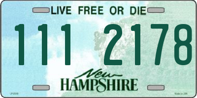 NH license plate 1112178