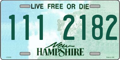 NH license plate 1112182