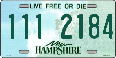 NH license plate 1112184