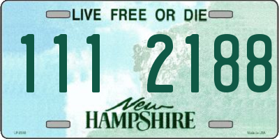 NH license plate 1112188