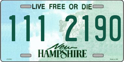 NH license plate 1112190