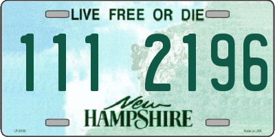 NH license plate 1112196