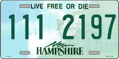 NH license plate 1112197