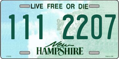 NH license plate 1112207