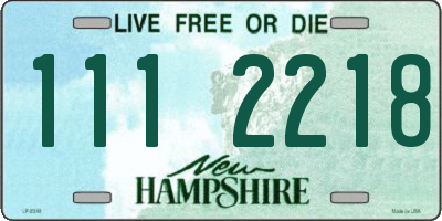 NH license plate 1112218