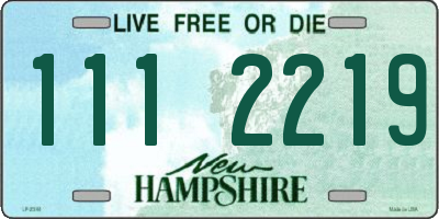 NH license plate 1112219