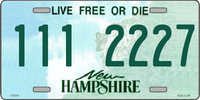 NH license plate 1112227