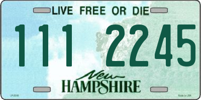NH license plate 1112245