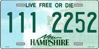 NH license plate 1112252