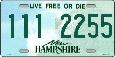 NH license plate 1112255