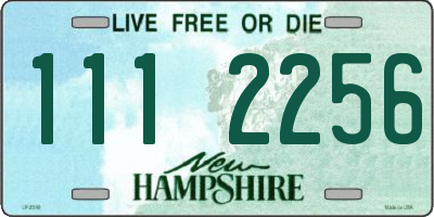 NH license plate 1112256