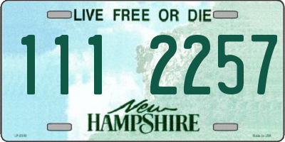 NH license plate 1112257