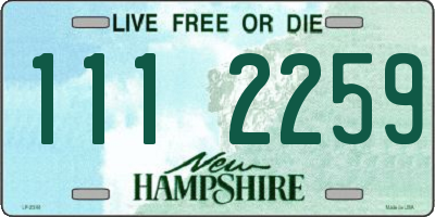 NH license plate 1112259