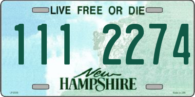 NH license plate 1112274