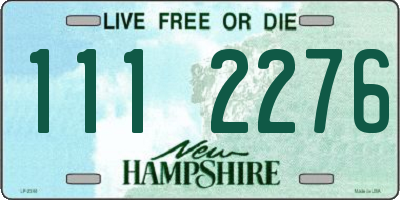 NH license plate 1112276