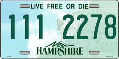 NH license plate 1112278