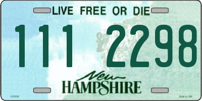 NH license plate 1112298