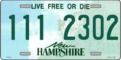 NH license plate 1112302