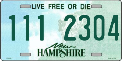 NH license plate 1112304